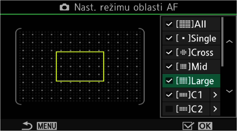 Velké pole sestavy bodů